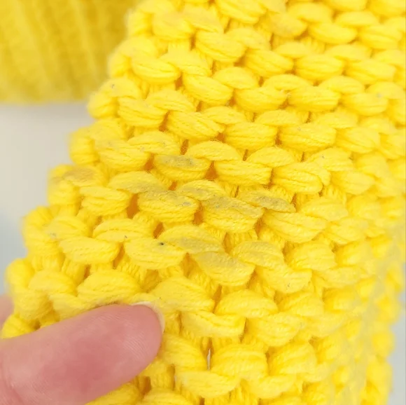 Free People Women Small My Only Sunshine Yellow Mock Neck Relaxed Boho Sweater - Picture 11 of 15